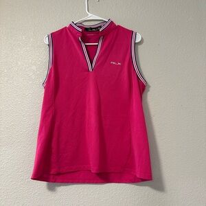 RLX Ralph Lauren Sleeveless Air Tech Popover Top. Large